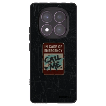 Picasee Xiaomi Redmi Note 14 Pro 4G Hülle - Schwarzes Silikon - EMERGENCY