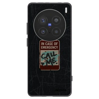 Picasee Vivo X200 Pro Hülle - Schwarzes Silikon - EMERGENCY