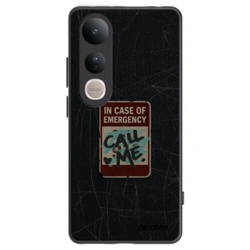 Picasee Vivo V50 Lite 5G Hülle - Schwarzes Silikon - EMERGENCY