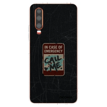 Picasee Huawei P30 Hülle - Transparentes Silikon - EMERGENCY