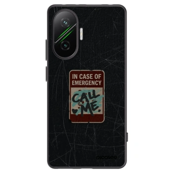 Picasee Xiaomi Poco F7 Pro 5G Hülle - Schwarzes Silikon - EMERGENCY