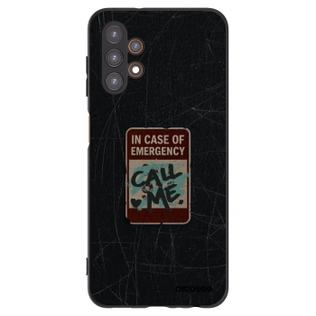 Picasee Samsung Galaxy A13 5G Hülle - Schwarzes Silikon - EMERGENCY