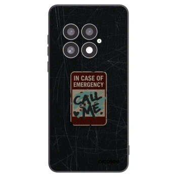 Picasee OnePlus 13 5G Hülle - Schwarzes Silikon - EMERGENCY
