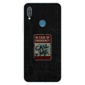 Picasee Huawei Y6 2019 Hülle - Transparentes Silikon - EMERGENCY