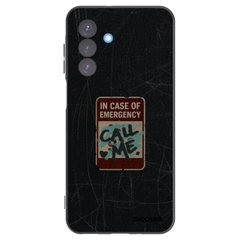 Picasee Samsung Galaxy A17 5G Hülle - Schwarzes Silikon - EMERGENCY