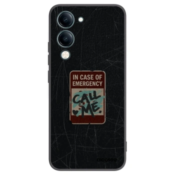 Picasee Vivo Y29s 5G Hülle - Schwarzes Silikon - EMERGENCY