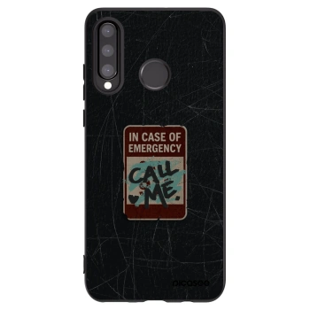 Picasee Huawei P30 Lite Hülle - Schwarzes Silikon - EMERGENCY
