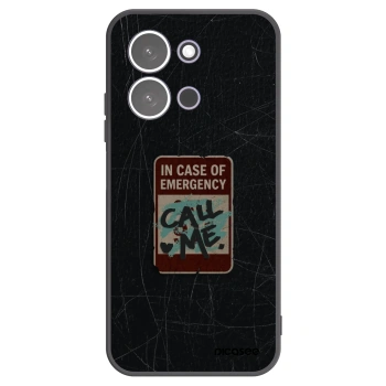Picasee Xiaomi Redmi 15C 5G Hülle - Schwarzes Silikon - EMERGENCY