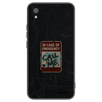 Picasee Xiaomi Redmi 7A Hülle - Schwarzes Silikon - EMERGENCY