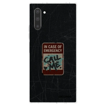 Picasee Samsung Galaxy Note 10 N970F Hülle - Transparentes Silikon - EMERGENCY