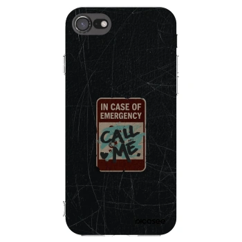 Picasee Apple iPhone 8 Hülle - Transparentes Silikon - EMERGENCY