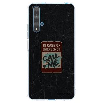 Picasee Huawei Nova 5T Hülle - Transparentes Silikon - EMERGENCY