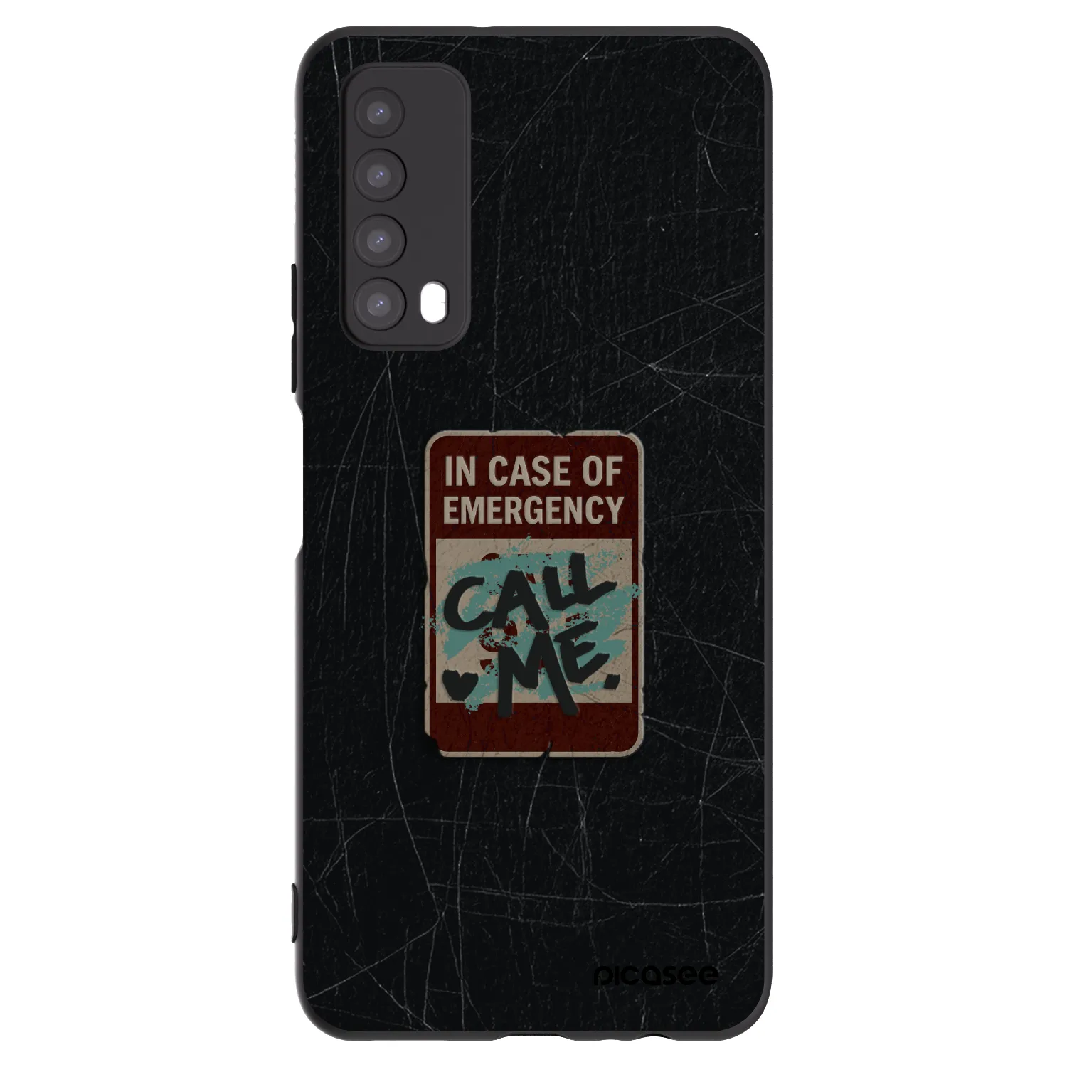 Picasee Huawei P Smart 2021 Hülle - Schwarzes Silikon - EMERGENCY