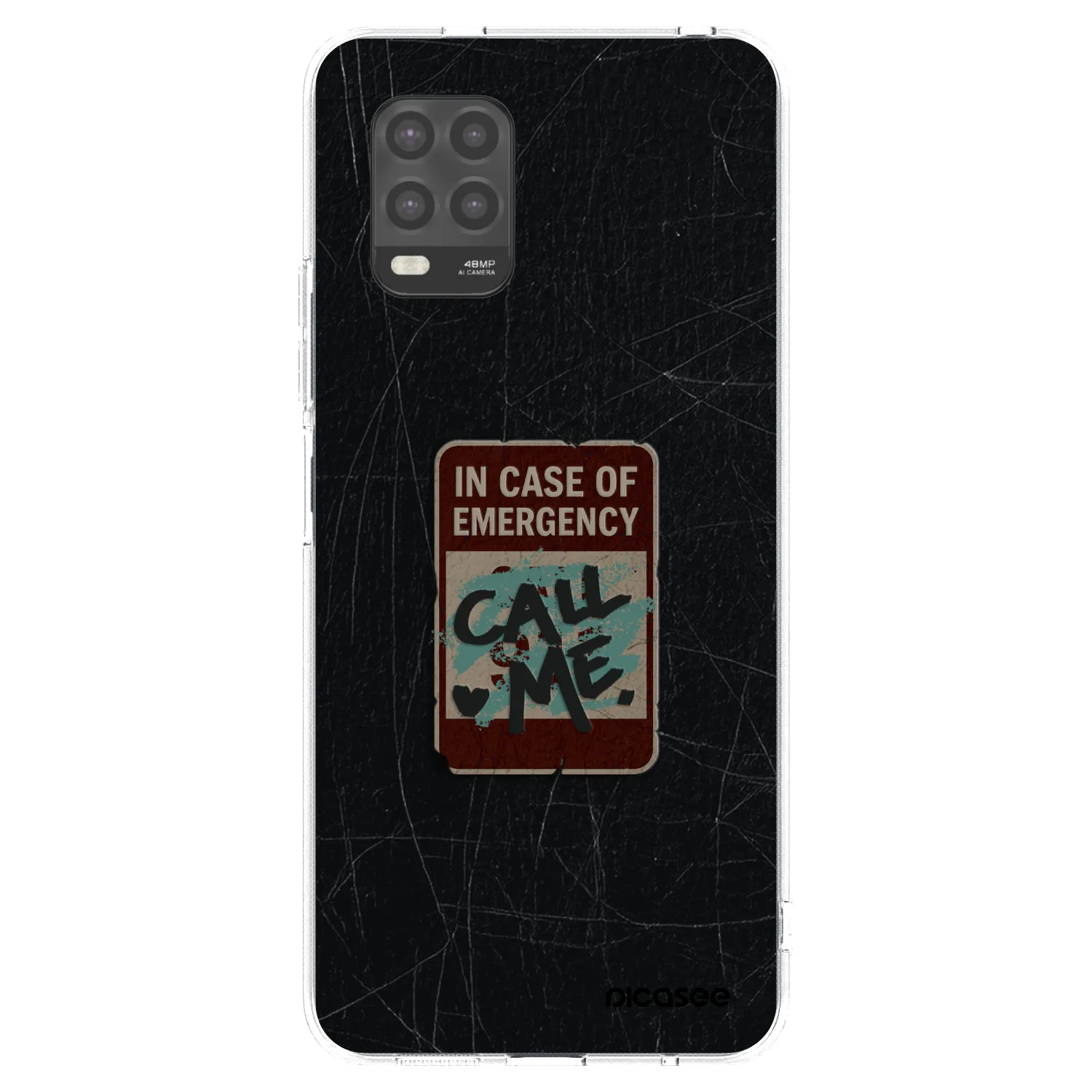 Picasee Xiaomi Mi 10 Lite Hülle - Transparentes Silikon - EMERGENCY