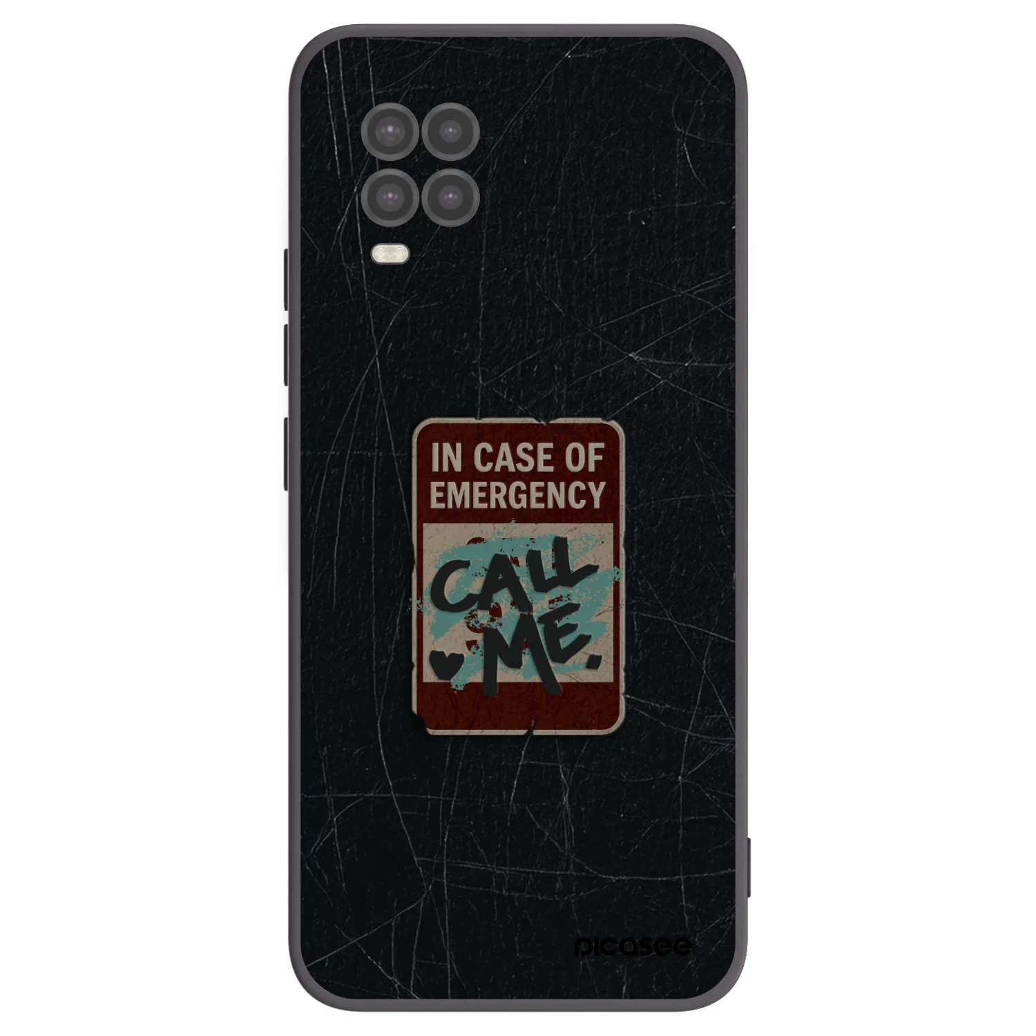 Picasee Xiaomi Mi 10 Lite Hülle - Schwarzes Silikon - EMERGENCY