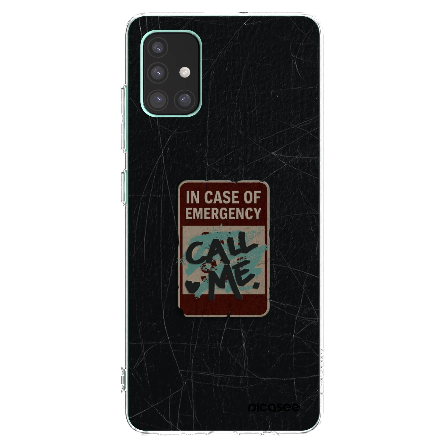 Picasee Samsung Galaxy M51 M515F Hülle - Transparentes Silikon - EMERGENCY