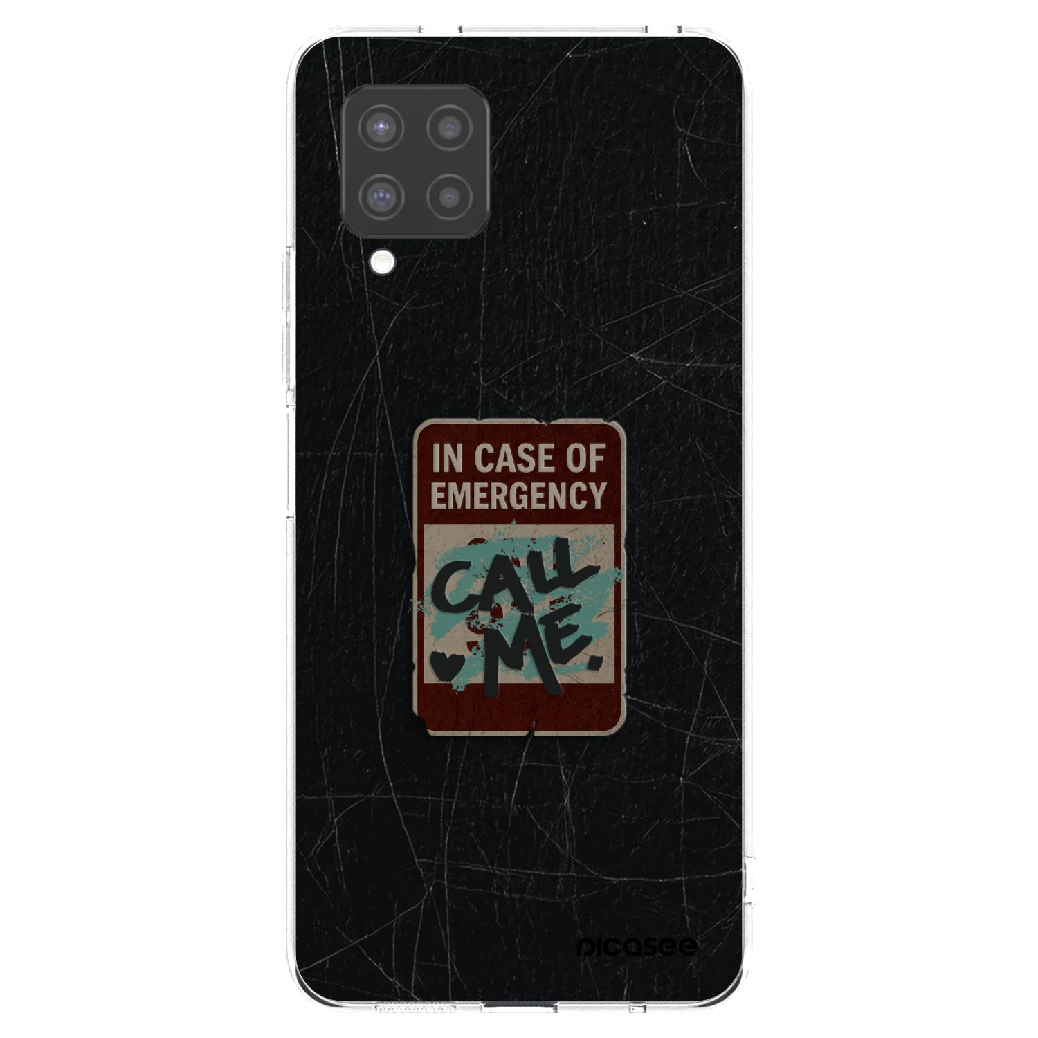 Picasee Samsung Galaxy A42 A426B Hülle - Transparentes Silikon - EMERGENCY