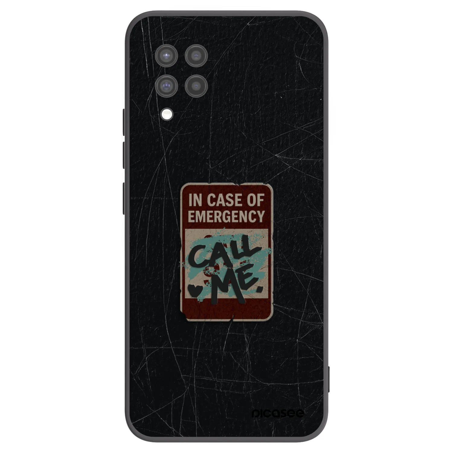 Picasee Samsung Galaxy A42 A426B Hülle - Schwarzes Silikon - EMERGENCY