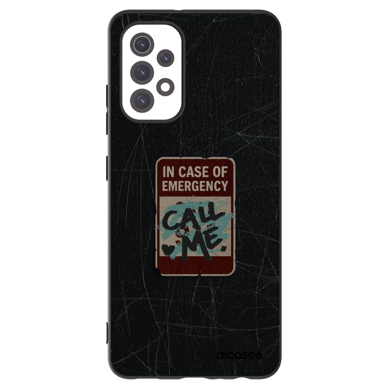 Picasee Samsung Galaxy A32 5G A326B Hülle - Schwarzes Silikon - EMERGENCY