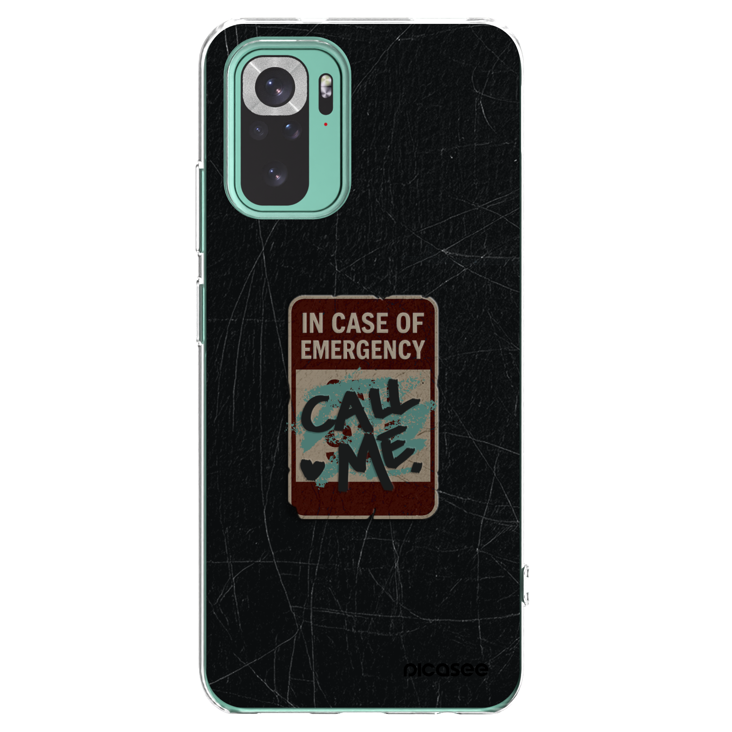 Picasee Xiaomi Redmi Note 10 Pro Hülle - Transparentes Silikon - EMERGENCY