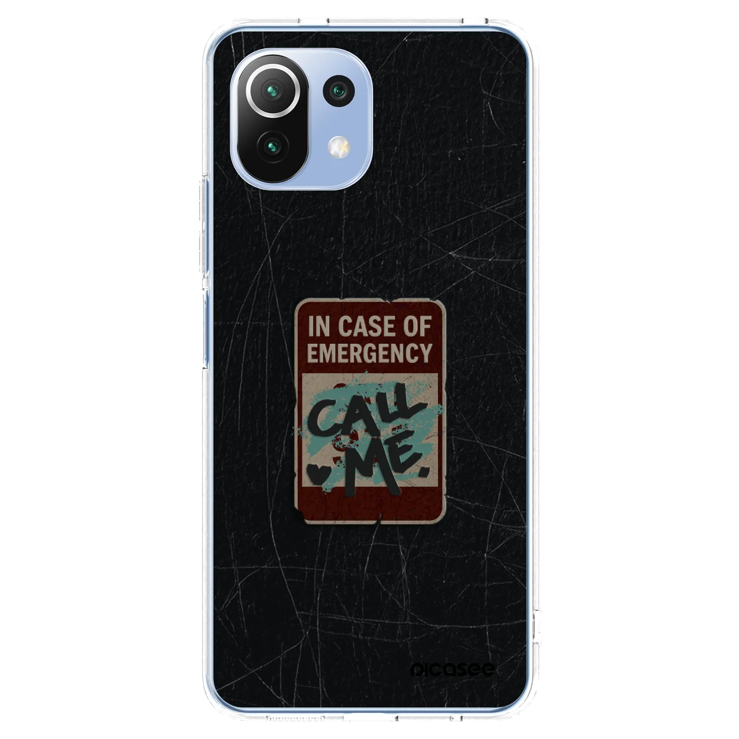 Picasee Xiaomi Mi 11 Lite Hülle - Transparentes Silikon - EMERGENCY