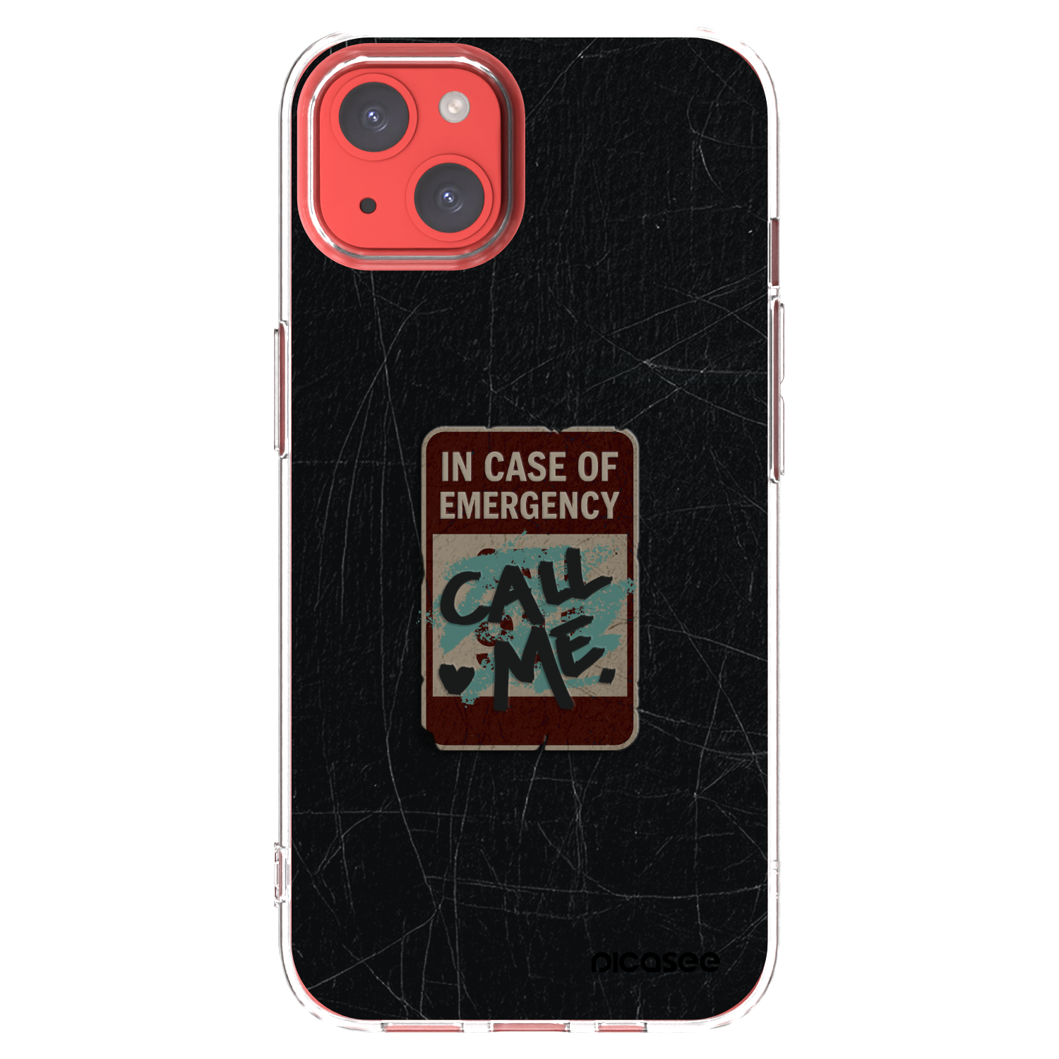 Picasee Apple iPhone 13 Hülle - Transparentes Silikon - EMERGENCY