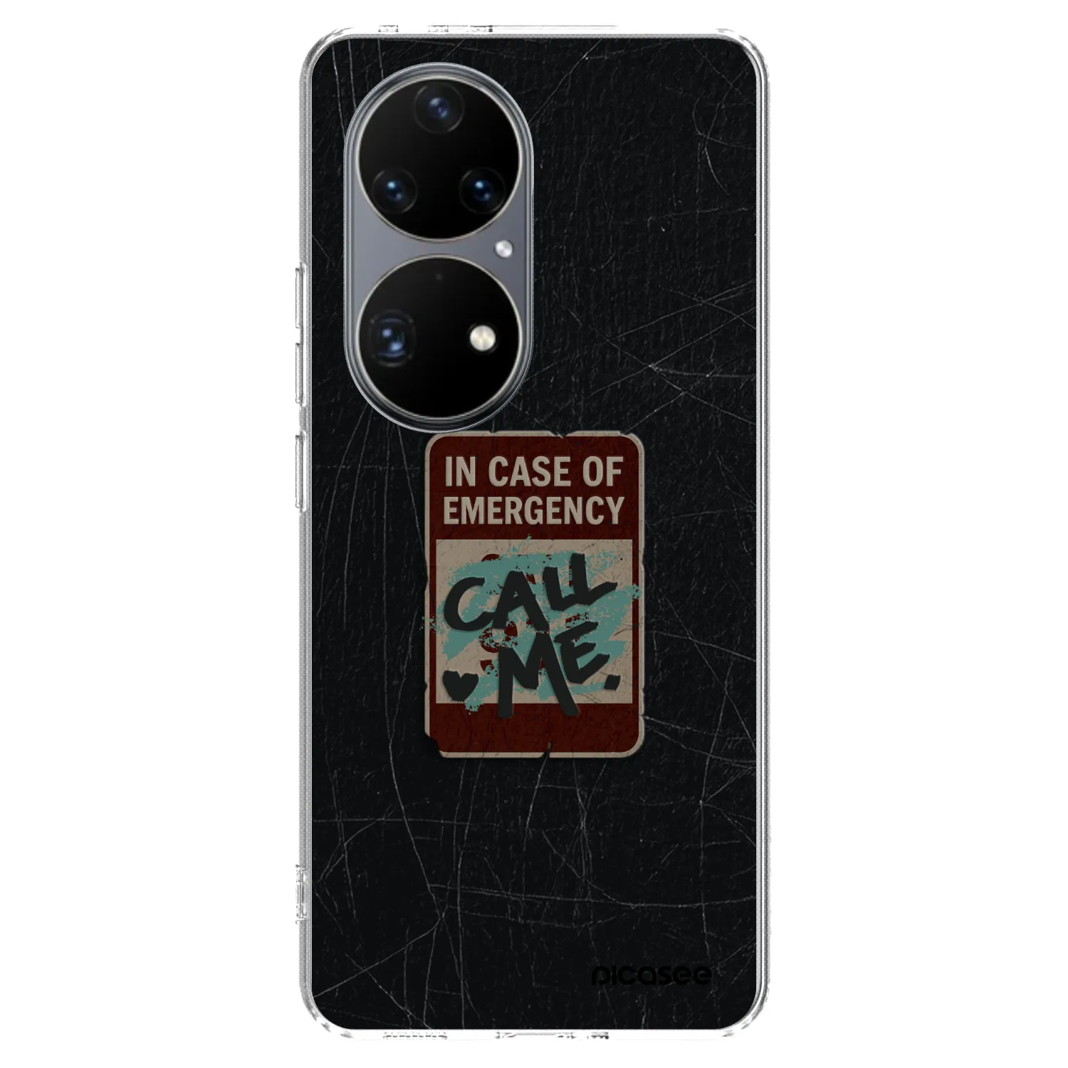 Picasee Huawei P50 Hülle - Transparentes Silikon - EMERGENCY