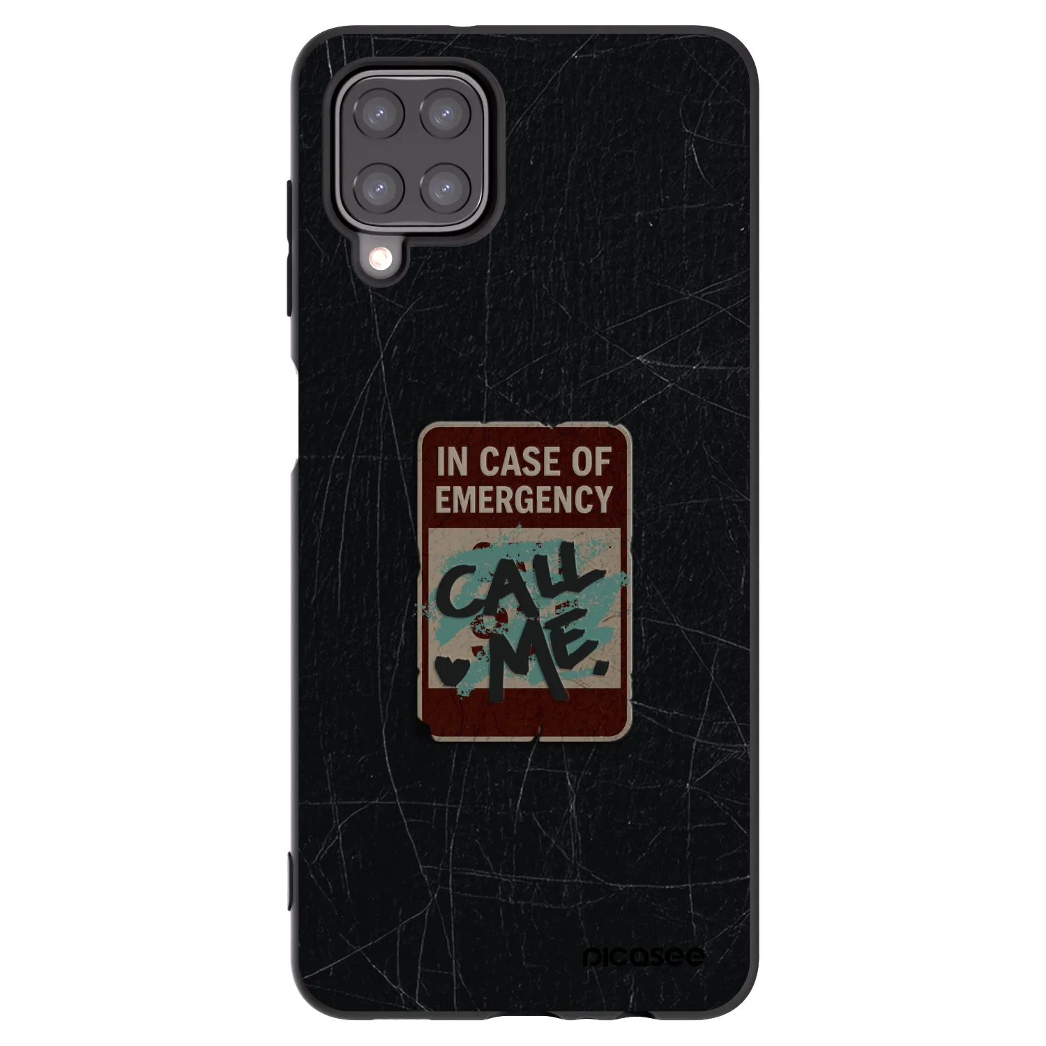 Picasee Samsung Galaxy M12 M127F Hülle - Schwarzes Silikon - EMERGENCY