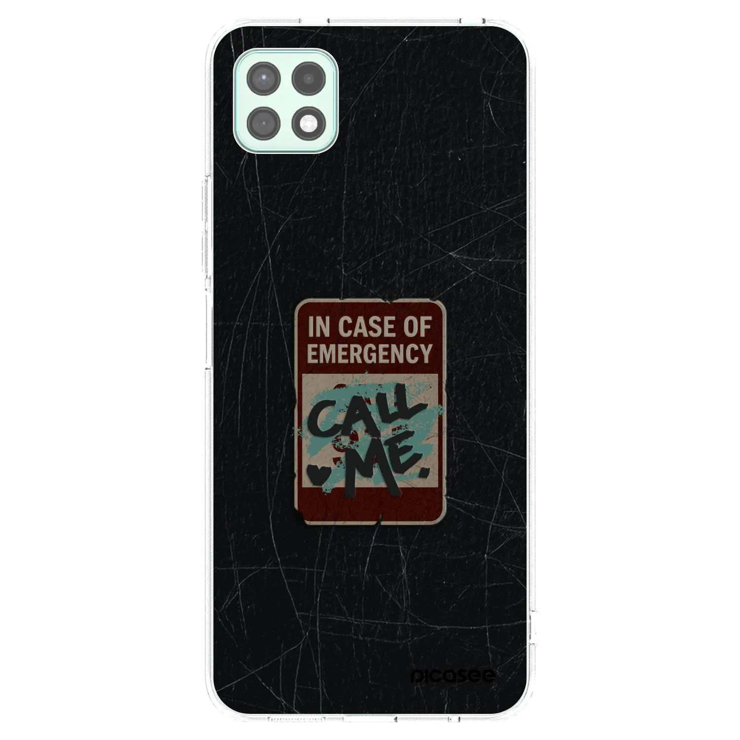 Picasee Samsung Galaxy A22 A226B 5G Hülle - Transparentes Silikon - EMERGENCY