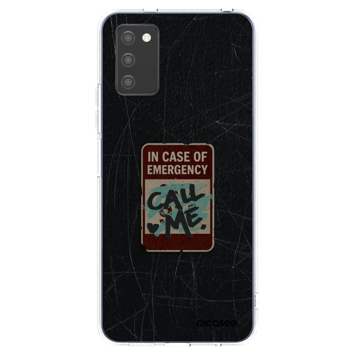 Picasee Samsung Galaxy A02s A025G Hülle - Transparentes Silikon - EMERGENCY
