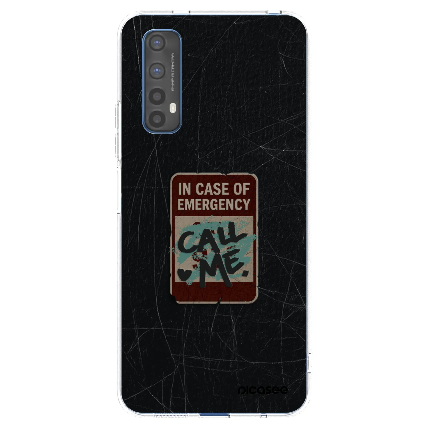Picasee Realme 7 Hülle - Transparentes Silikon - EMERGENCY