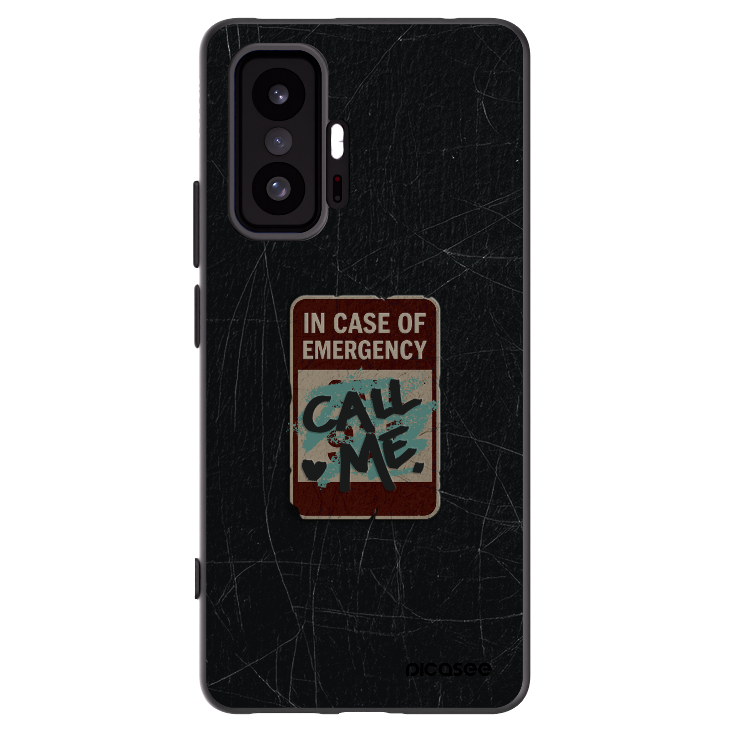 Picasee Xiaomi 11T Hülle - Schwarzes Silikon - EMERGENCY