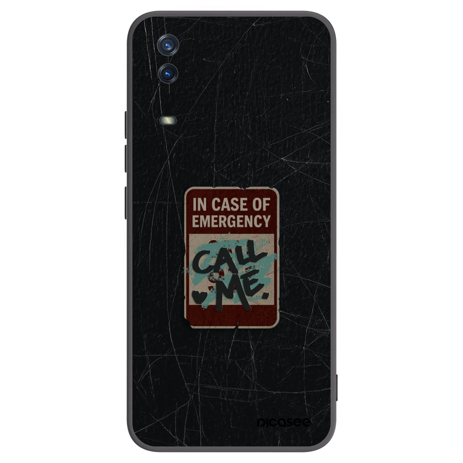 Picasee Vivo Y11s Hülle - Schwarzes Silikon - EMERGENCY