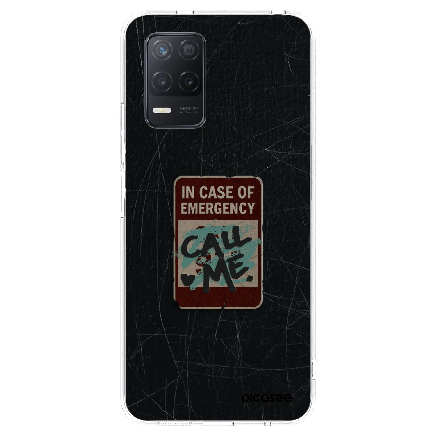 Picasee Realme 8 5G Hülle - Transparentes Silikon - EMERGENCY