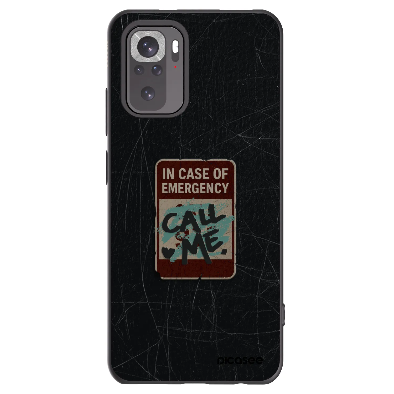 Picasee Xiaomi Redmi Note 11S 4G Hülle - Schwarzes Silikon - EMERGENCY