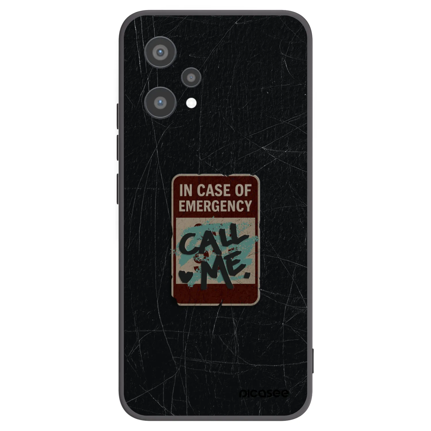 Picasee Realme 9 Pro 5G Hülle - Schwarzes Silikon - EMERGENCY