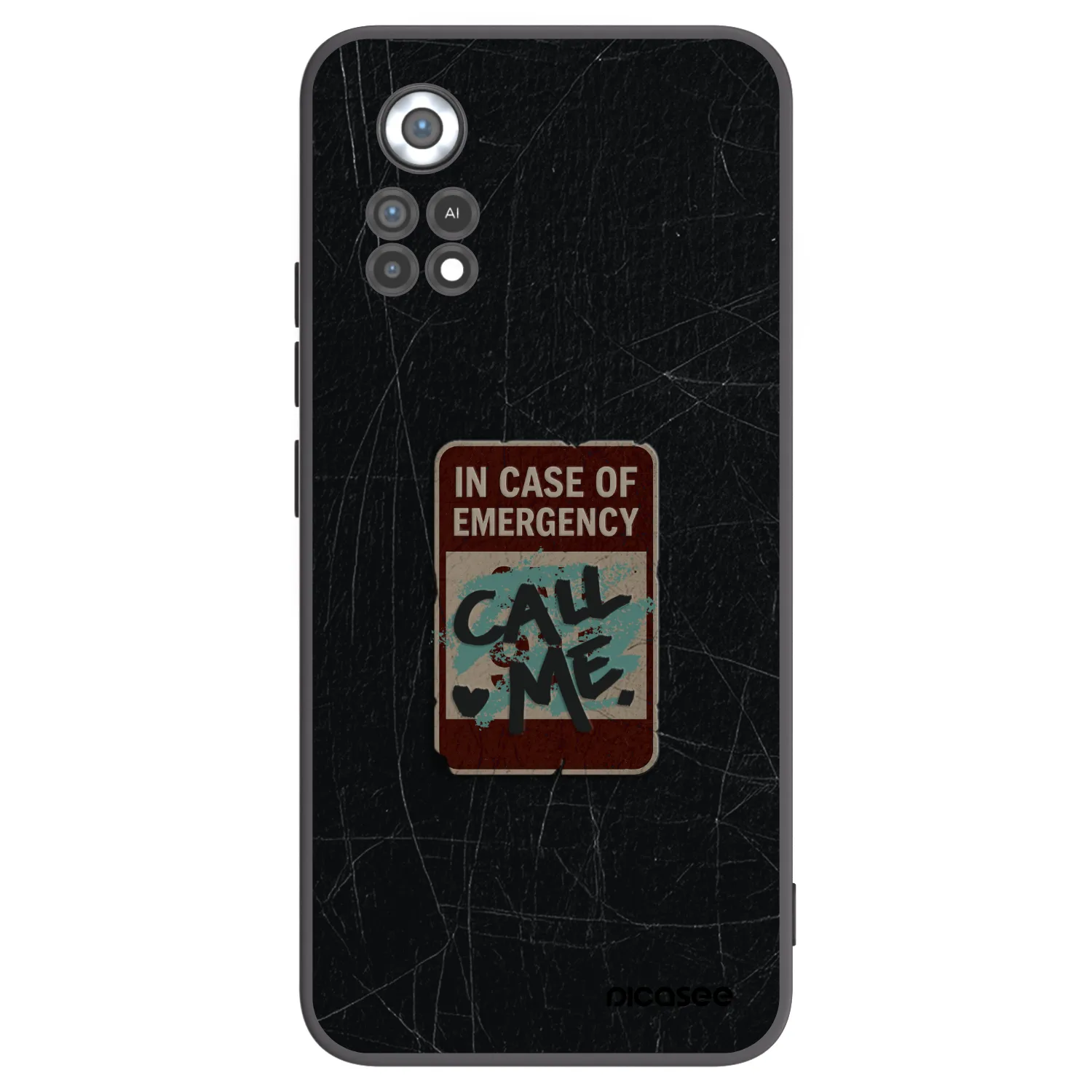 Picasee Xiaomi Poco X4 Pro 5G Hülle - Schwarzes Silikon - EMERGENCY