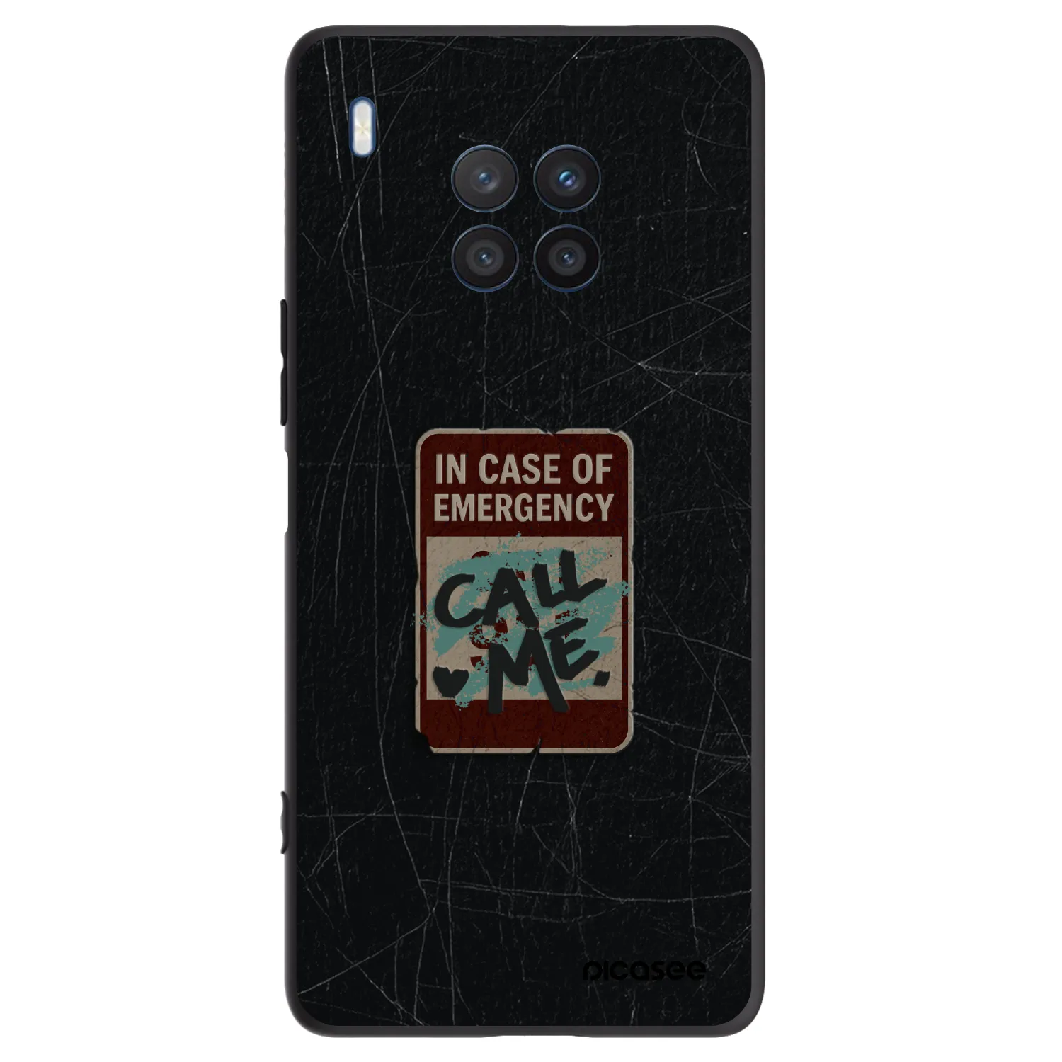 Picasee Honor 50 Lite Hülle - Schwarzes Silikon - EMERGENCY