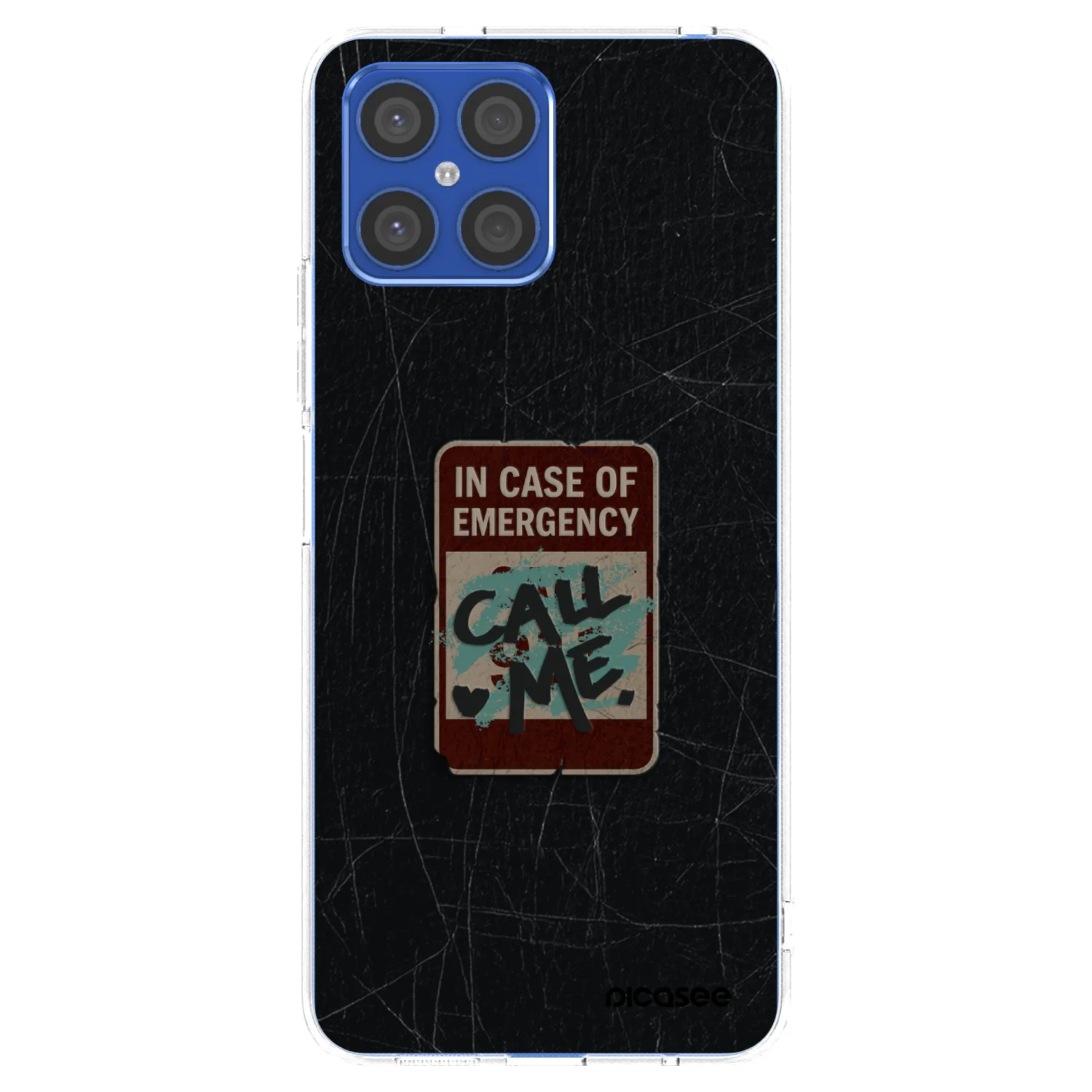 Picasee Honor X8 4G Hülle - Transparentes Silikon - EMERGENCY