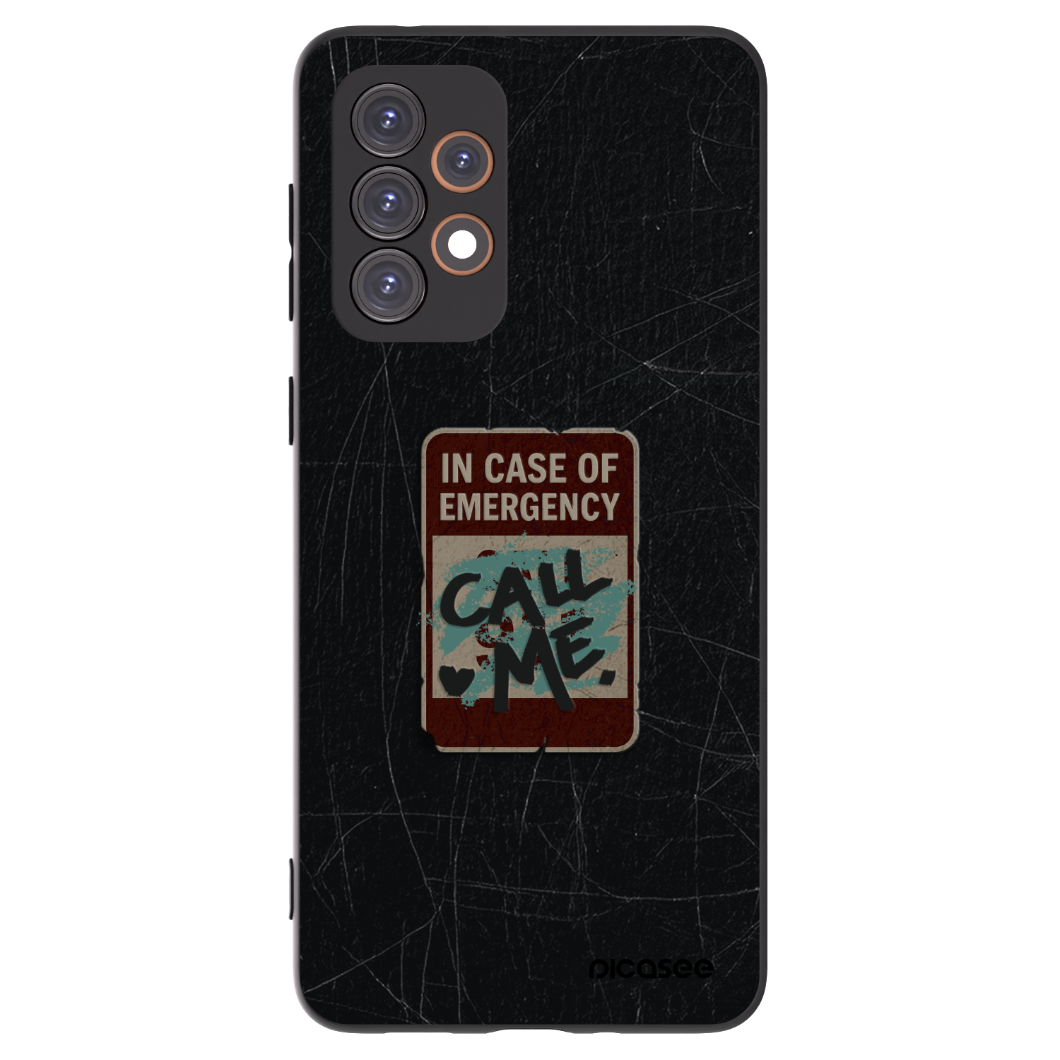 Picasee Samsung Galaxy A33 5G A336 Hülle - Schwarzes Silikon - EMERGENCY