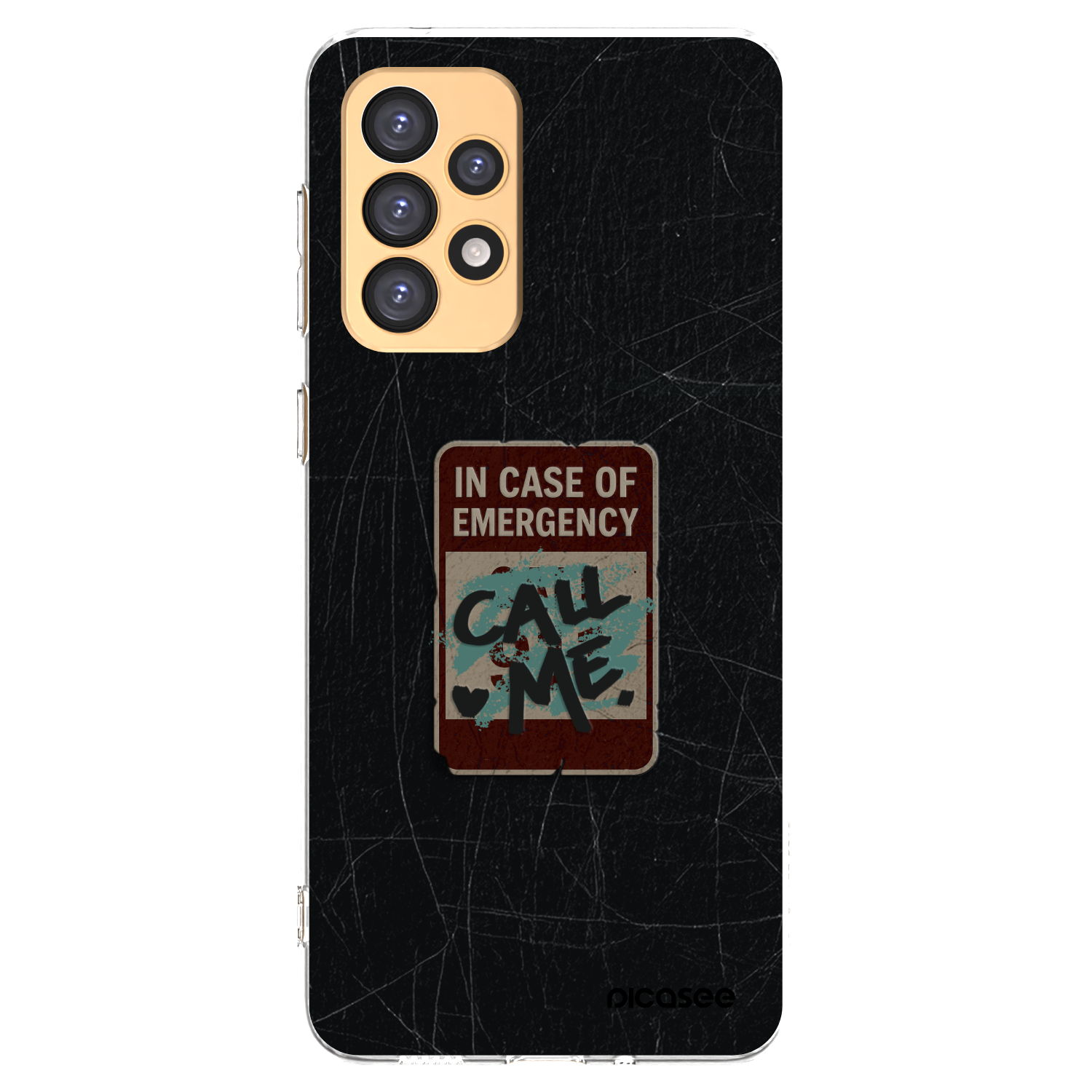 Picasee Samsung Galaxy A33 5G A336 Hülle - Transparentes Silikon - EMERGENCY