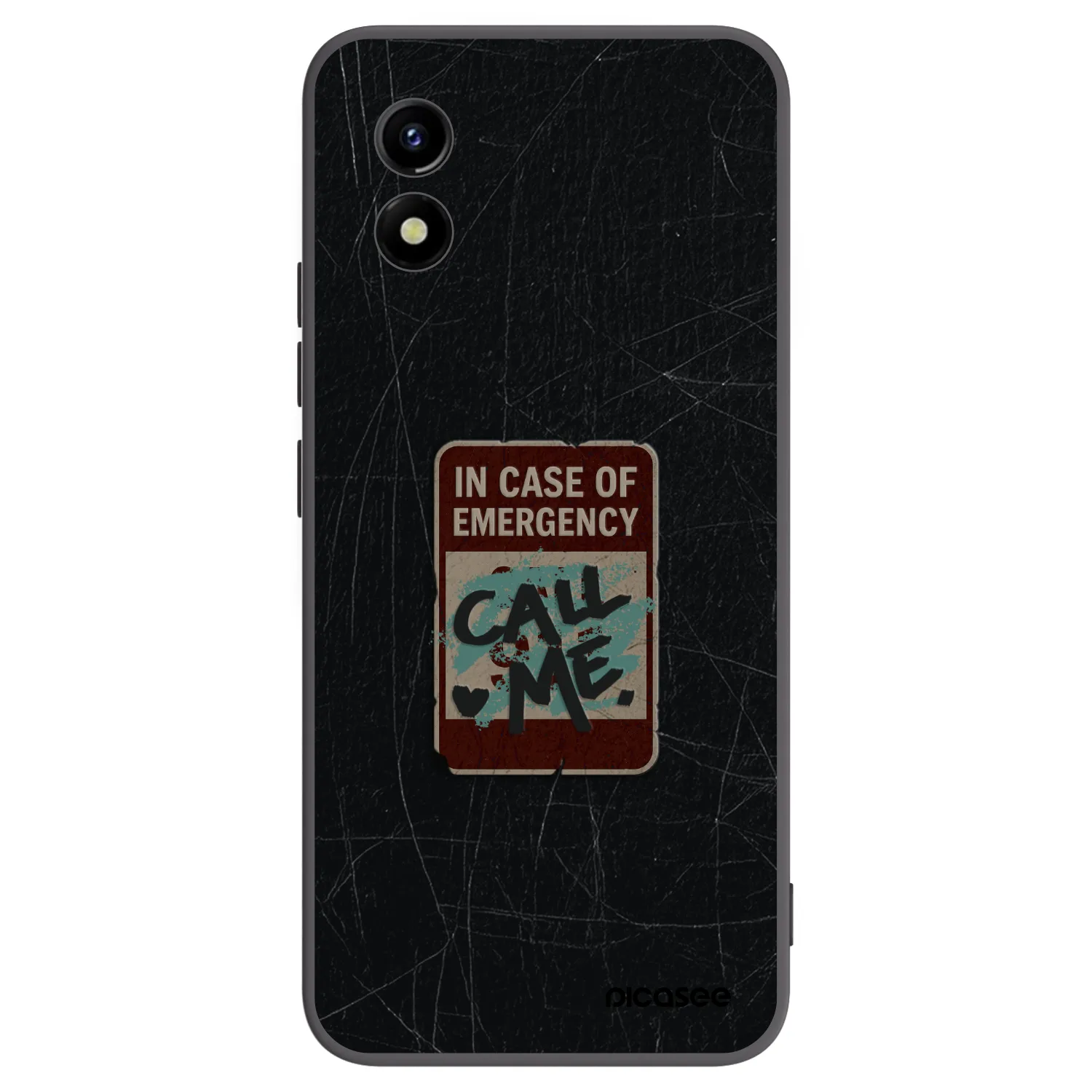 Picasee Vivo Y01 Hülle - Schwarzes Silikon - EMERGENCY