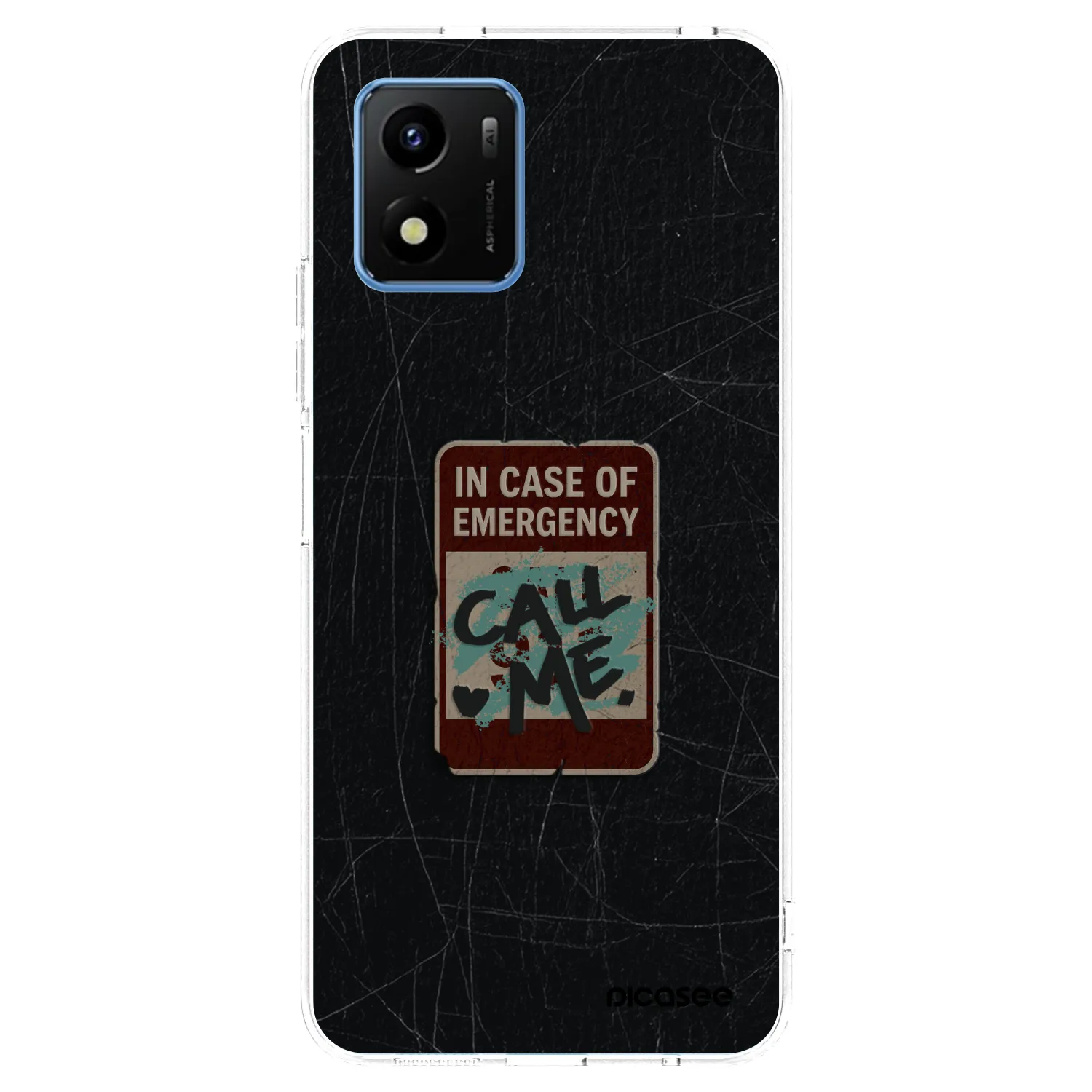 Picasee Vivo Y01 Hülle - Transparentes Silikon - EMERGENCY