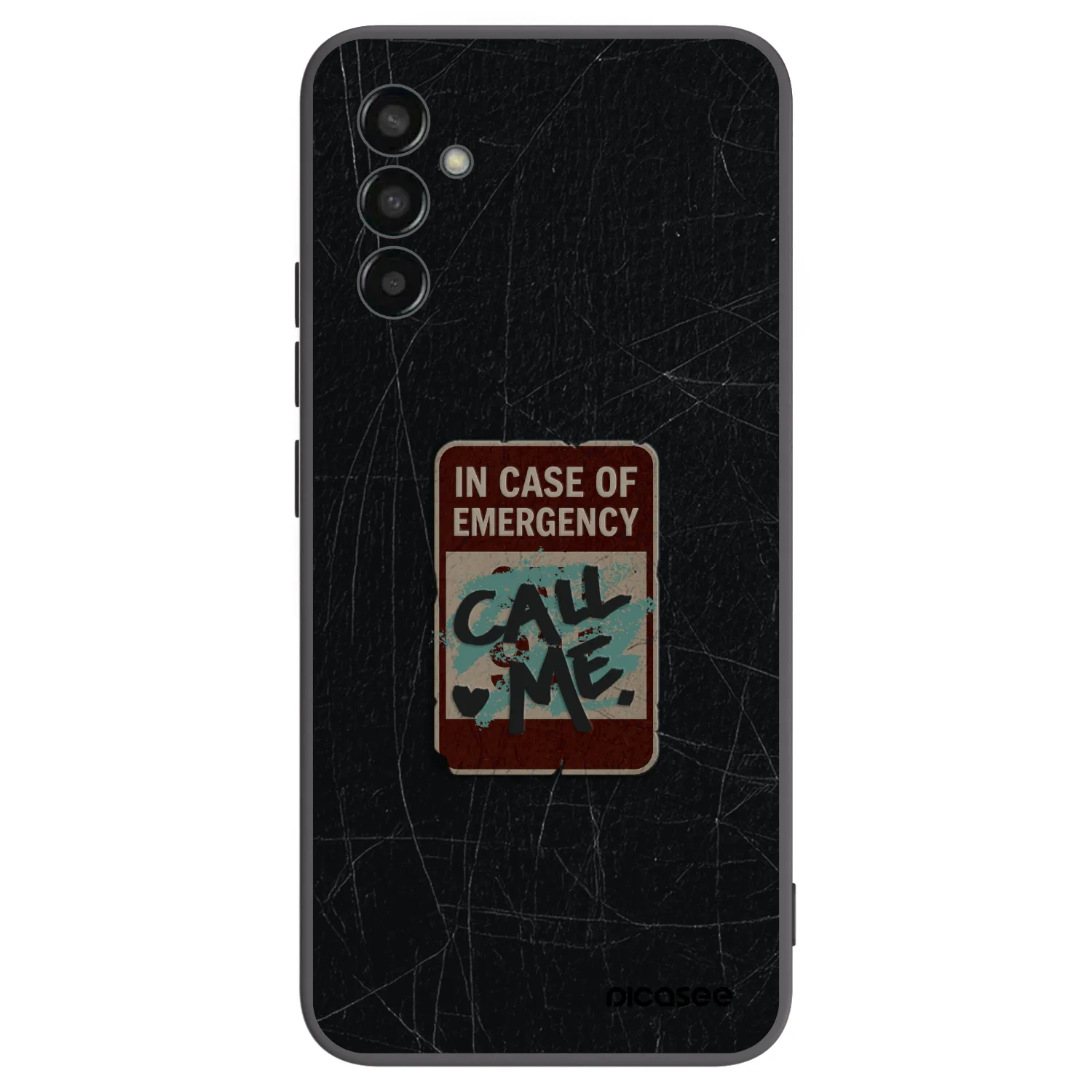 Picasee Samsung Galaxy M13 M135F Hülle - Schwarzes Silikon - EMERGENCY