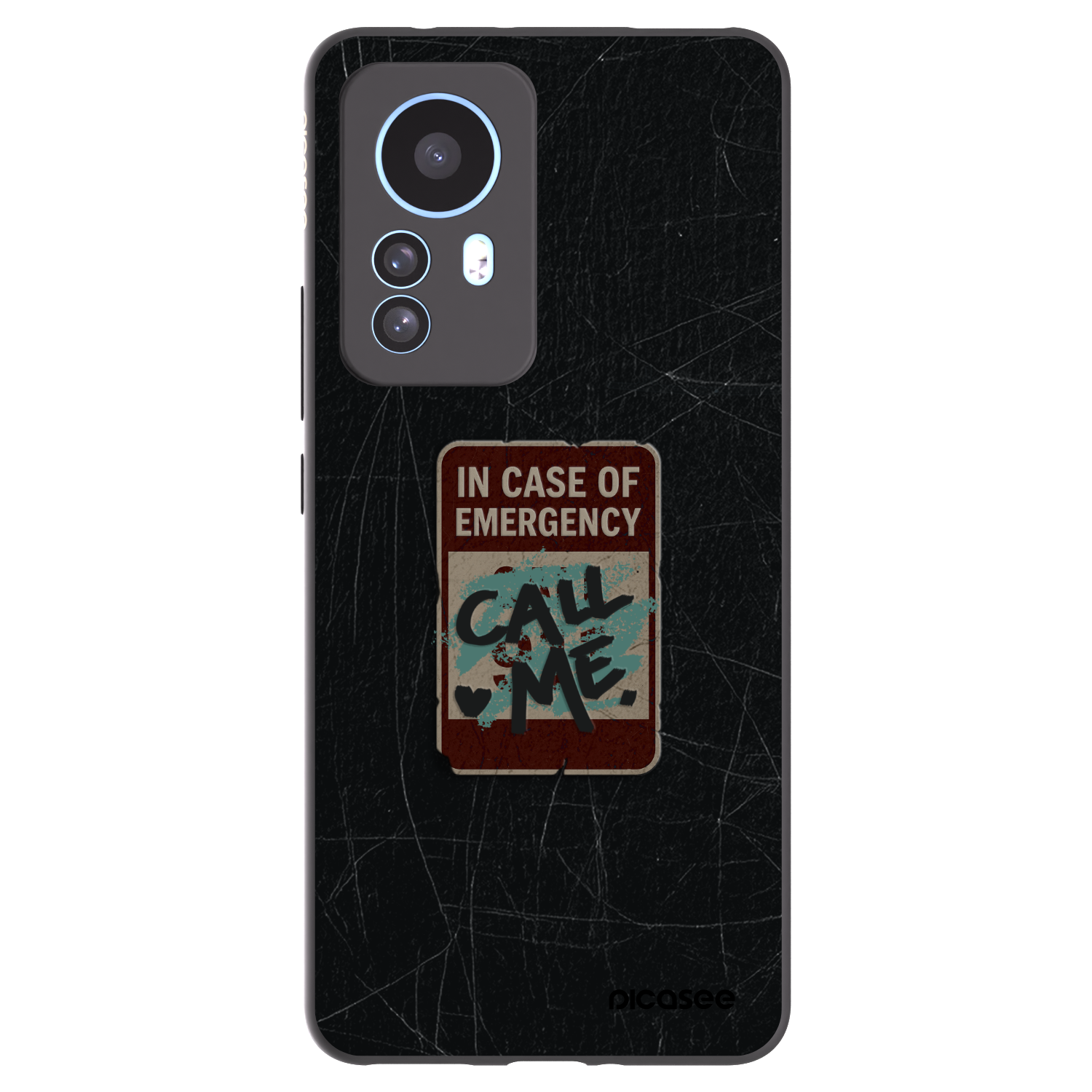 Picasee Xiaomi 12T Pro Hülle - Schwarzes Silikon - EMERGENCY