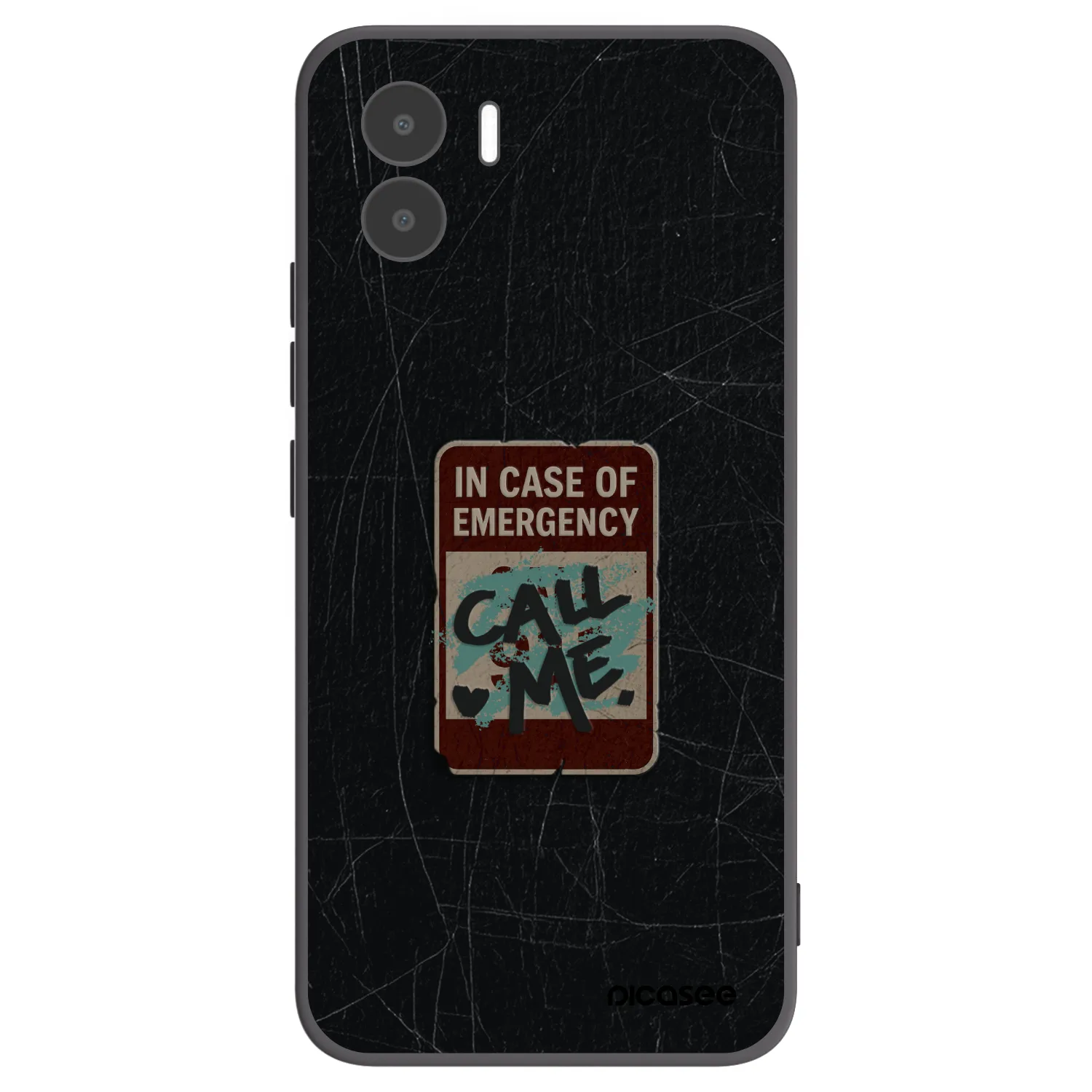 Picasee Xiaomi Redmi A1 Hülle - Schwarzes Silikon - EMERGENCY