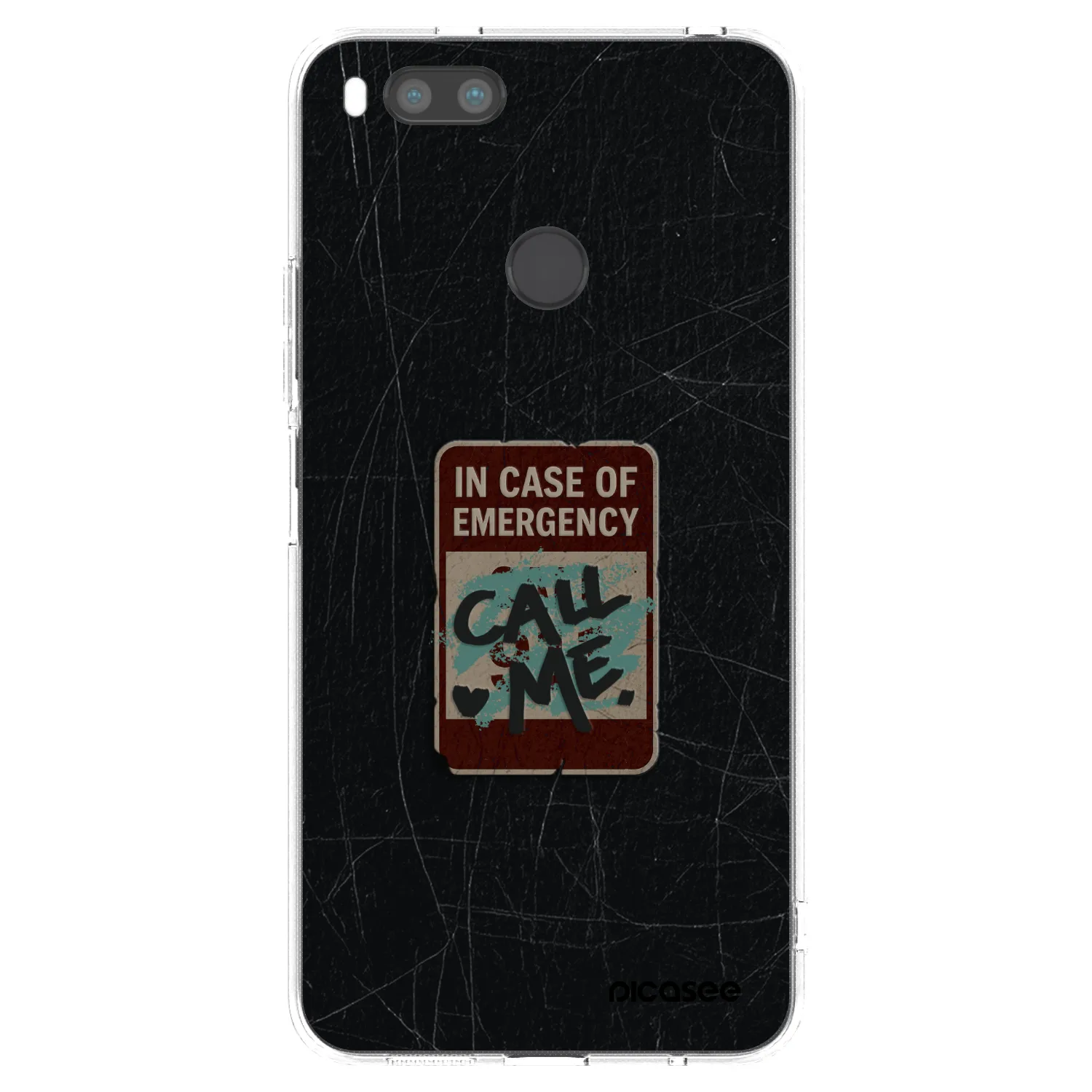 Picasee Xiaomi Redmi A1 Hülle - Transparentes Silikon - EMERGENCY