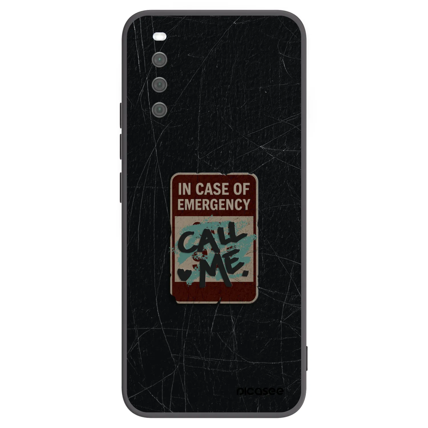 Picasee Sony Xperia 10 III Hülle - Schwarzes Silikon - EMERGENCY