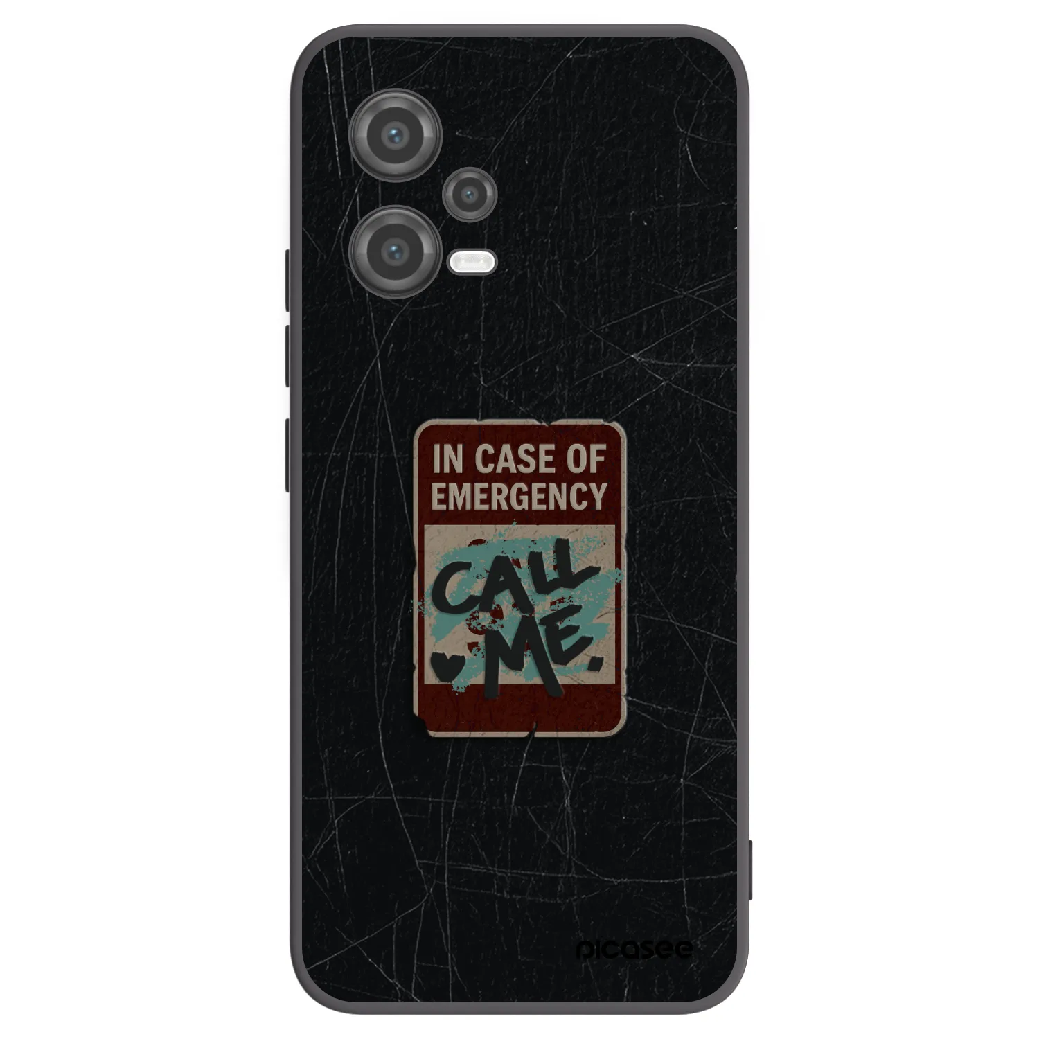 Picasee Xiaomi Poco X5 Hülle - Schwarzes Silikon - EMERGENCY