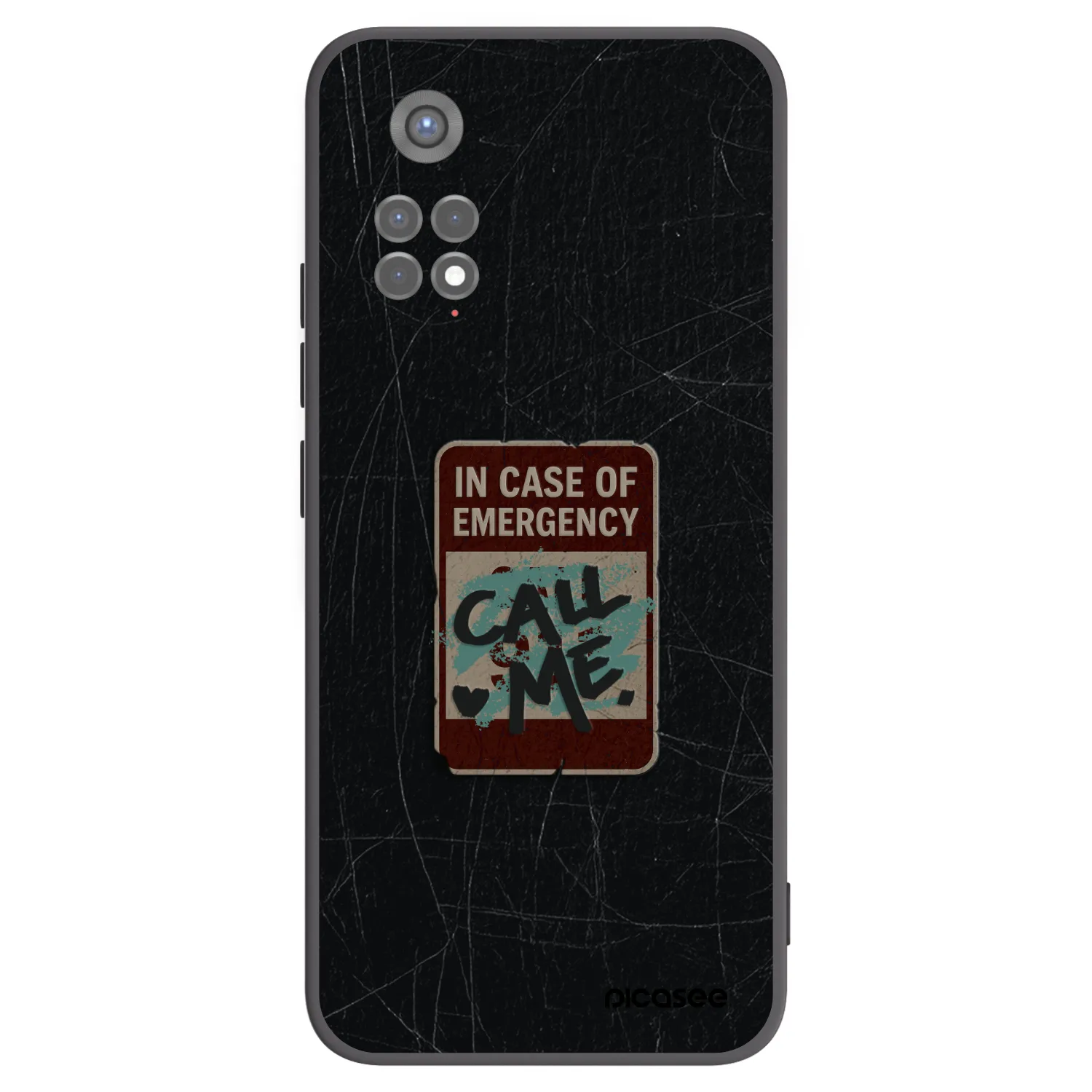 Picasee Xiaomi Redmi Note 11S 5G Hülle - Schwarzes Silikon - EMERGENCY